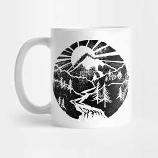 PNW Great Outdoors Block Print Mug